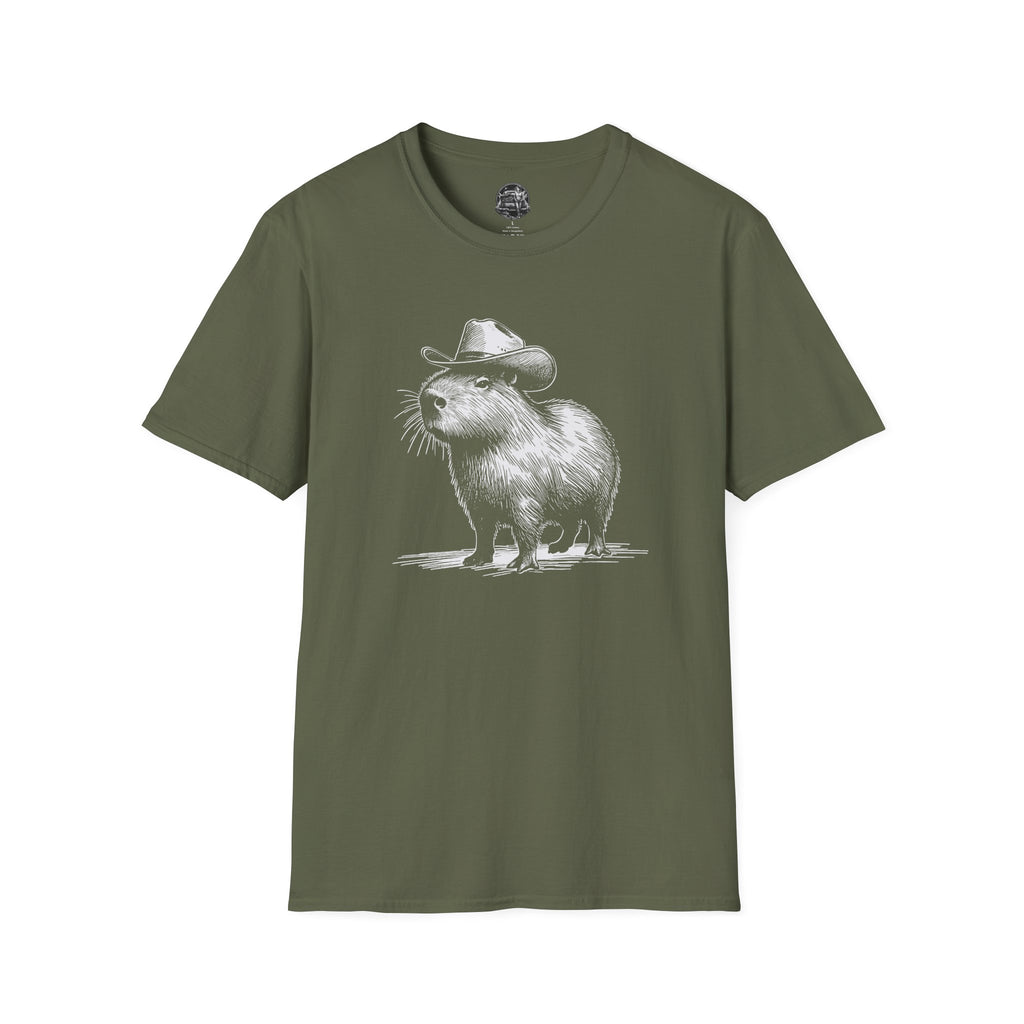 Cowboy Capybara T-Shirt — Funny Western Animal Graphic Tee