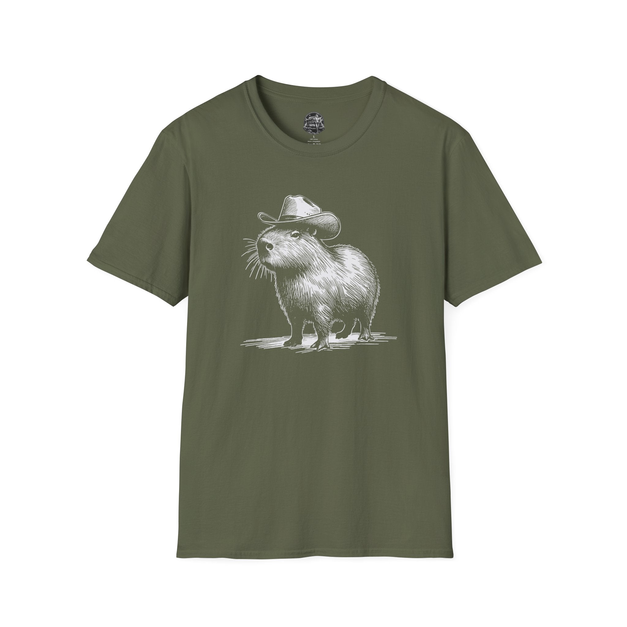 Cowboy Capybara T-Shirt — Funny Western Animal Graphic Tee