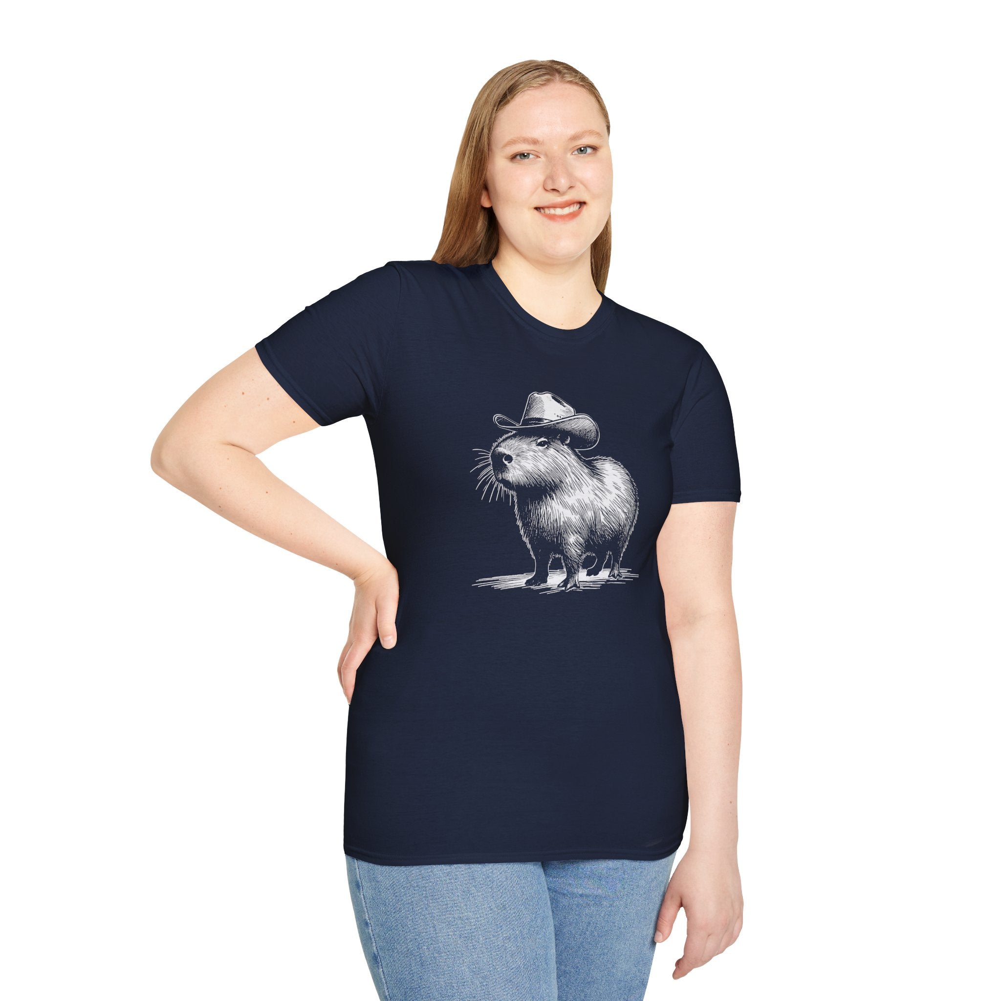 Cowboy Capybara T-Shirt — Funny Western Animal Graphic Tee