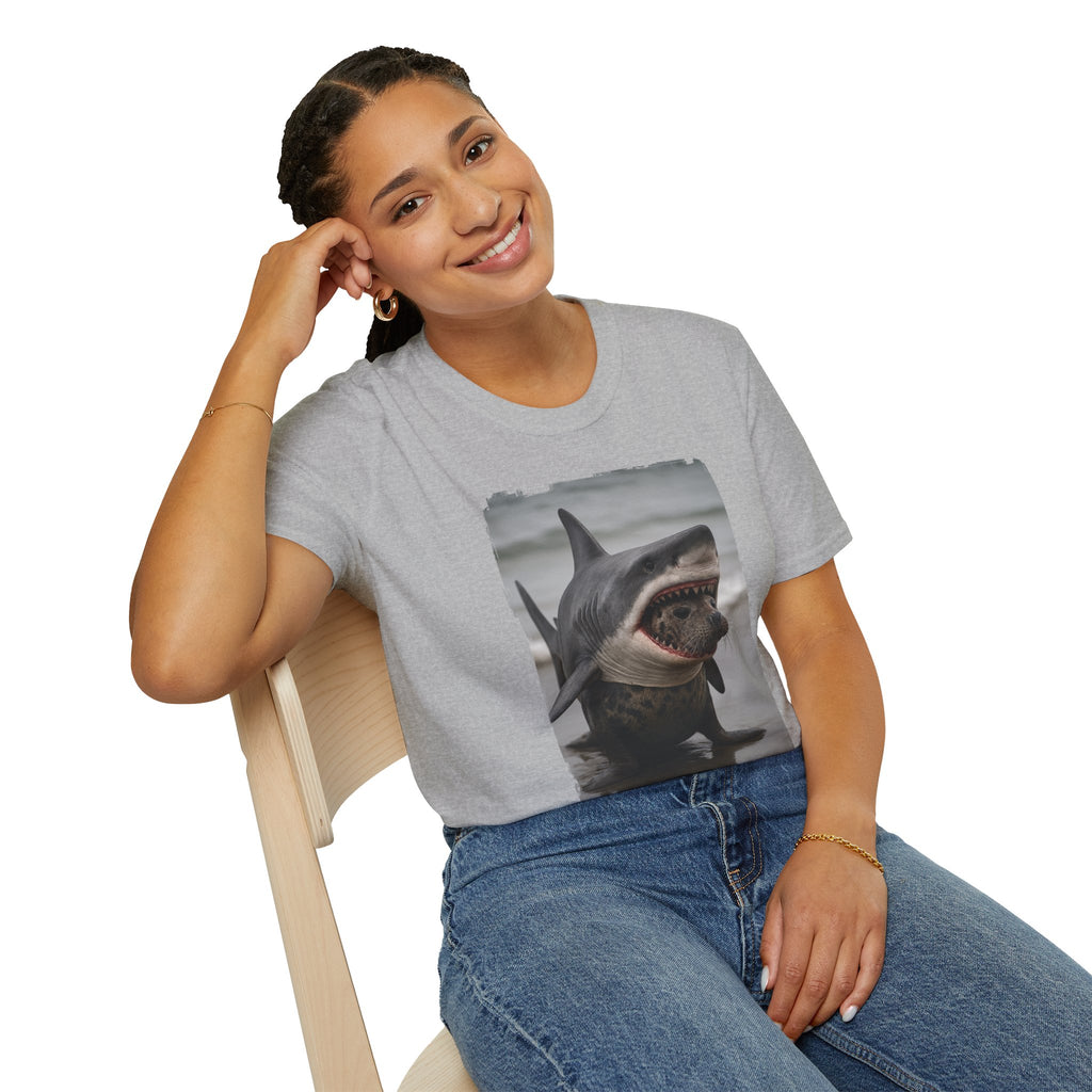 Seal in Shark’s Clothing | Funny Ocean Animal Graphic Tee | Quirky Marine Life Shirt | Creature Features Collection