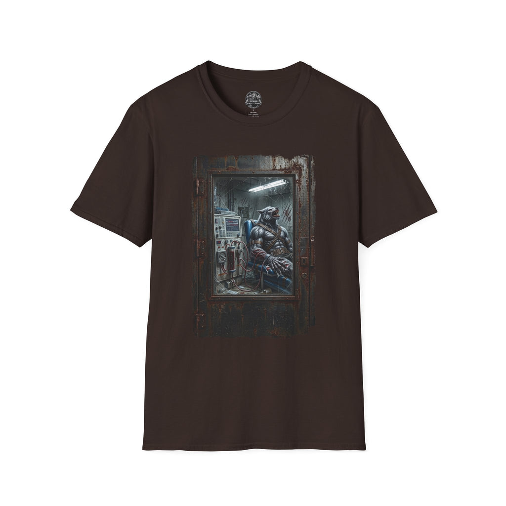 Dialysis After Dark: The Lunar Patient Werewolf Horror T-Shirt | Spooky Dialysis Tech Halloween Shirt