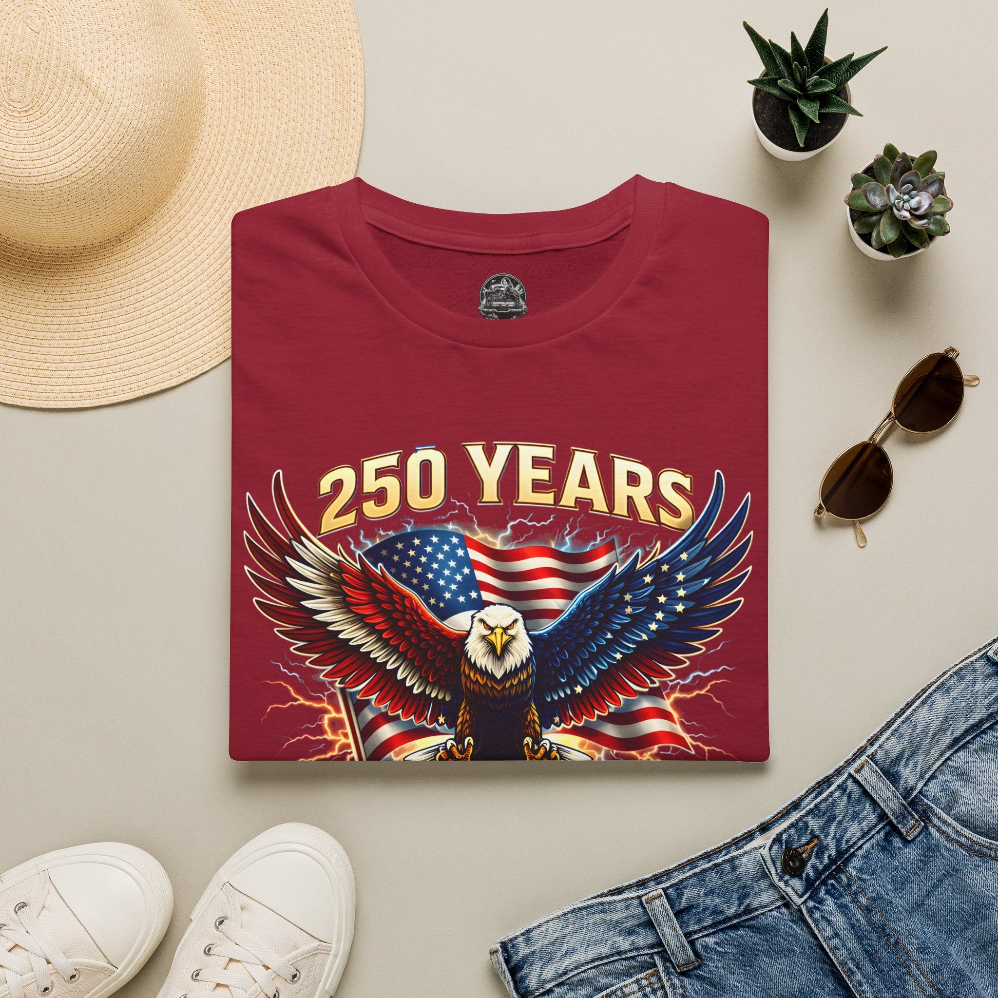250 Years American Eagle T-Shirt — 1776–2026 Patriotic Anniversary Tee