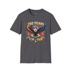 250 Years American Eagle T-Shirt — 1776–2026 Patriotic Anniversary Tee