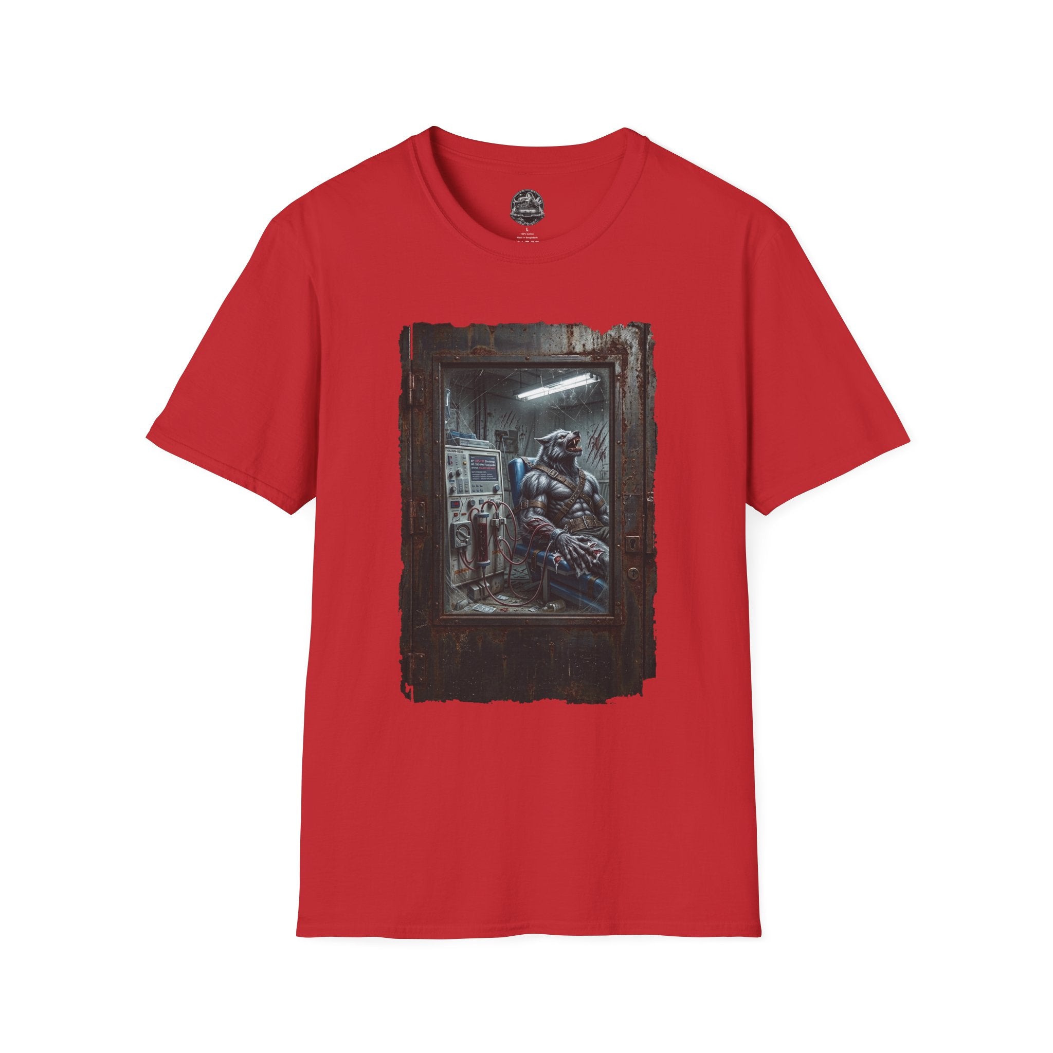 Dialysis After Dark: The Lunar Patient Werewolf Horror T-Shirt | Spooky Dialysis Tech Halloween Shirt