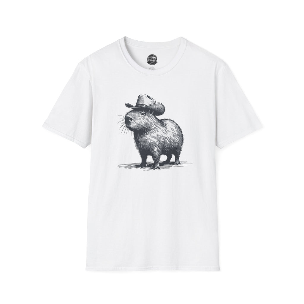 Cowboy Capybara T-Shirt — Cute Western Animal Graphic Tee