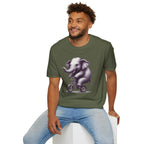 Cute Elephant on Bicycle T-Shirt — Whimsical Vintage Baby Elephant Graphic Tee