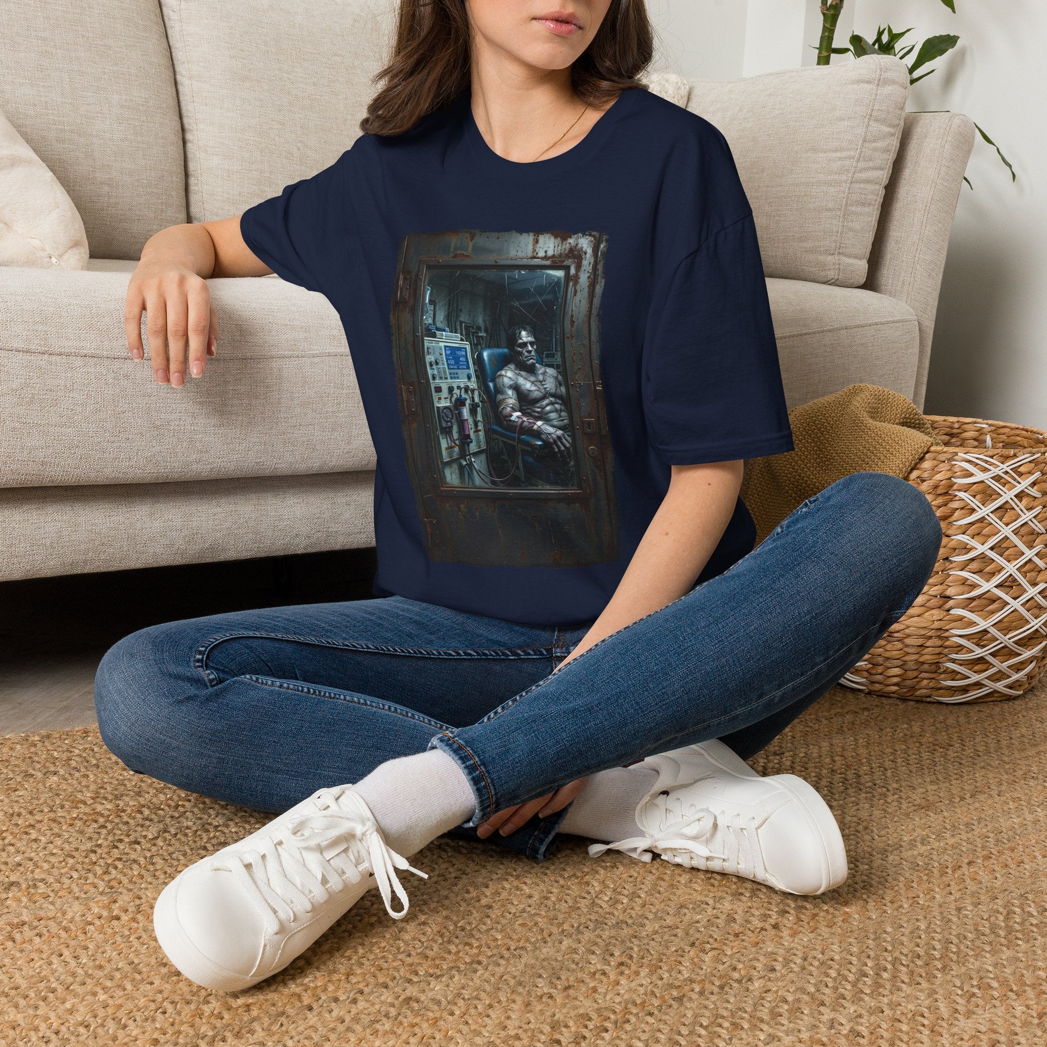 The Patchwork Patient Horror T-Shirt | Spooky Dialysis Tech Halloween Shirt