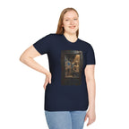 Horror Mummy Room Graphic T‑Shirt — Vintage Creepy Museum Scene Tee