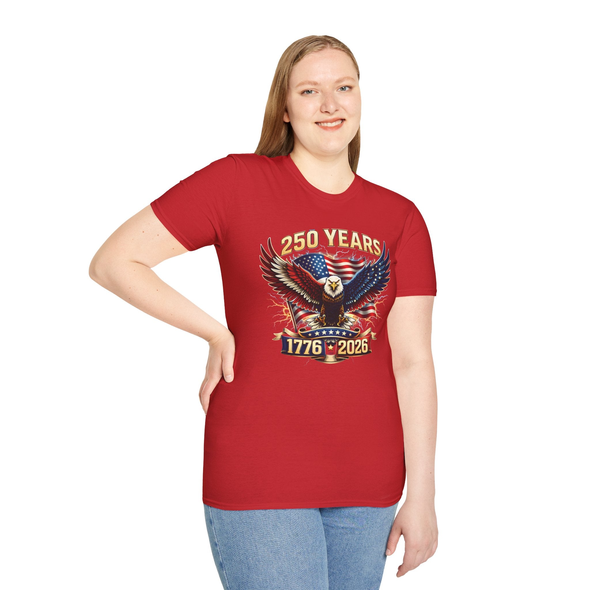 250 Years American Eagle T-Shirt — 1776–2026 Patriotic Anniversary Tee