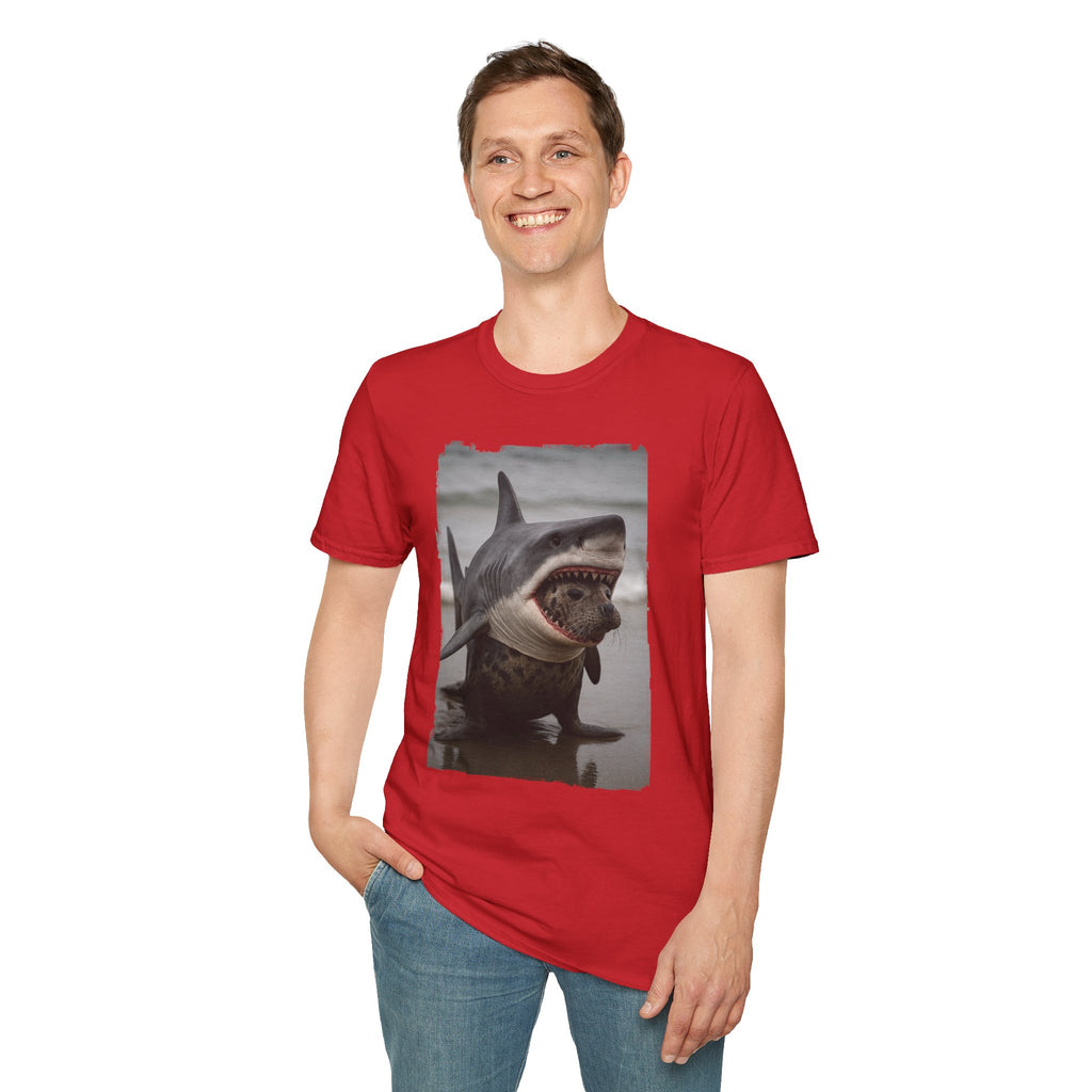 Seal in Shark’s Clothing | Funny Ocean Animal Graphic Tee | Quirky Marine Life Shirt | Creature Features Collection