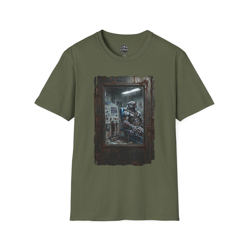 Dialysis After Dark: The Lunar Patient Werewolf Horror T-Shirt | Spooky Dialysis Tech Halloween Shirt