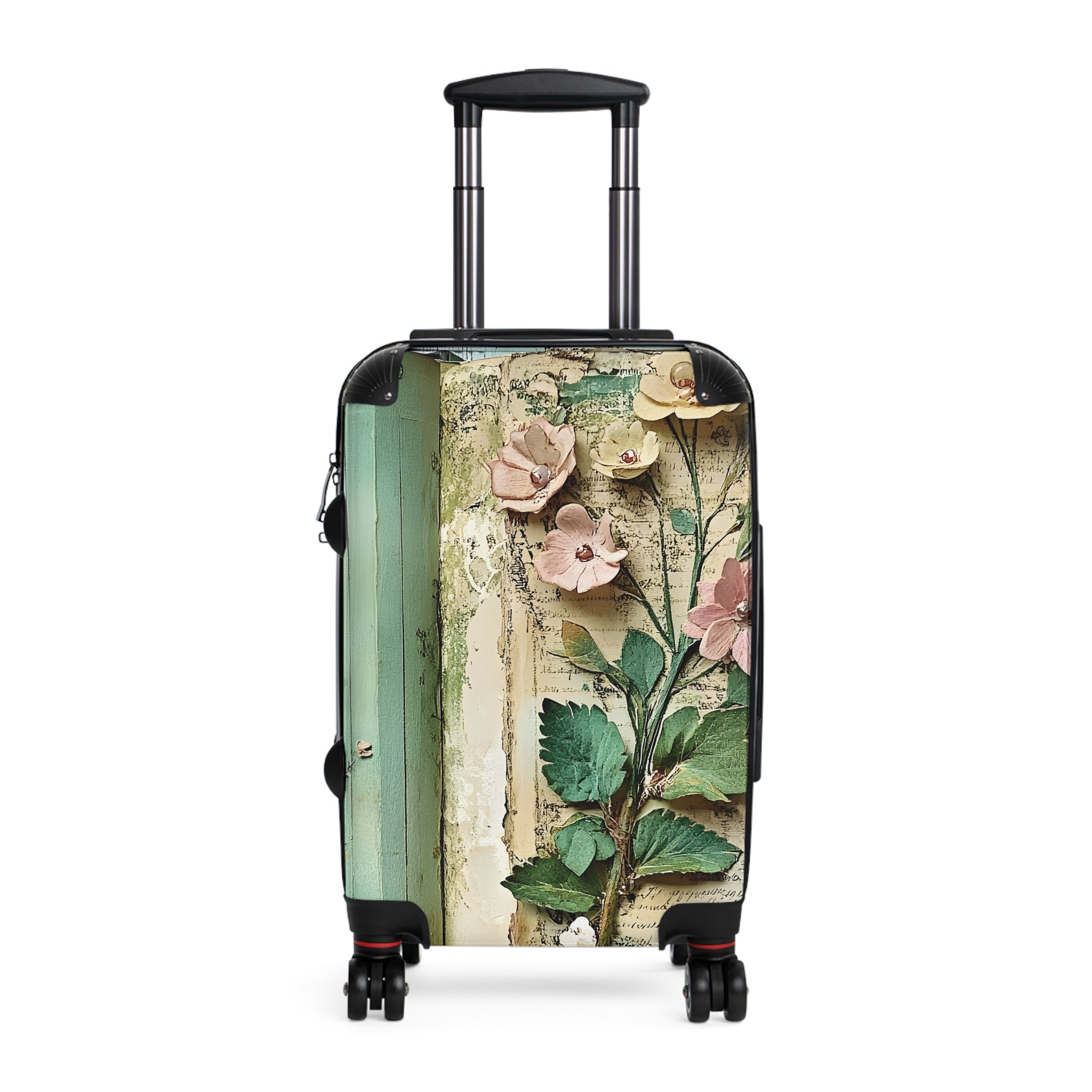 Floral Blue Bloom Suitcase – Luggage Cover with Large 3D Flower Design