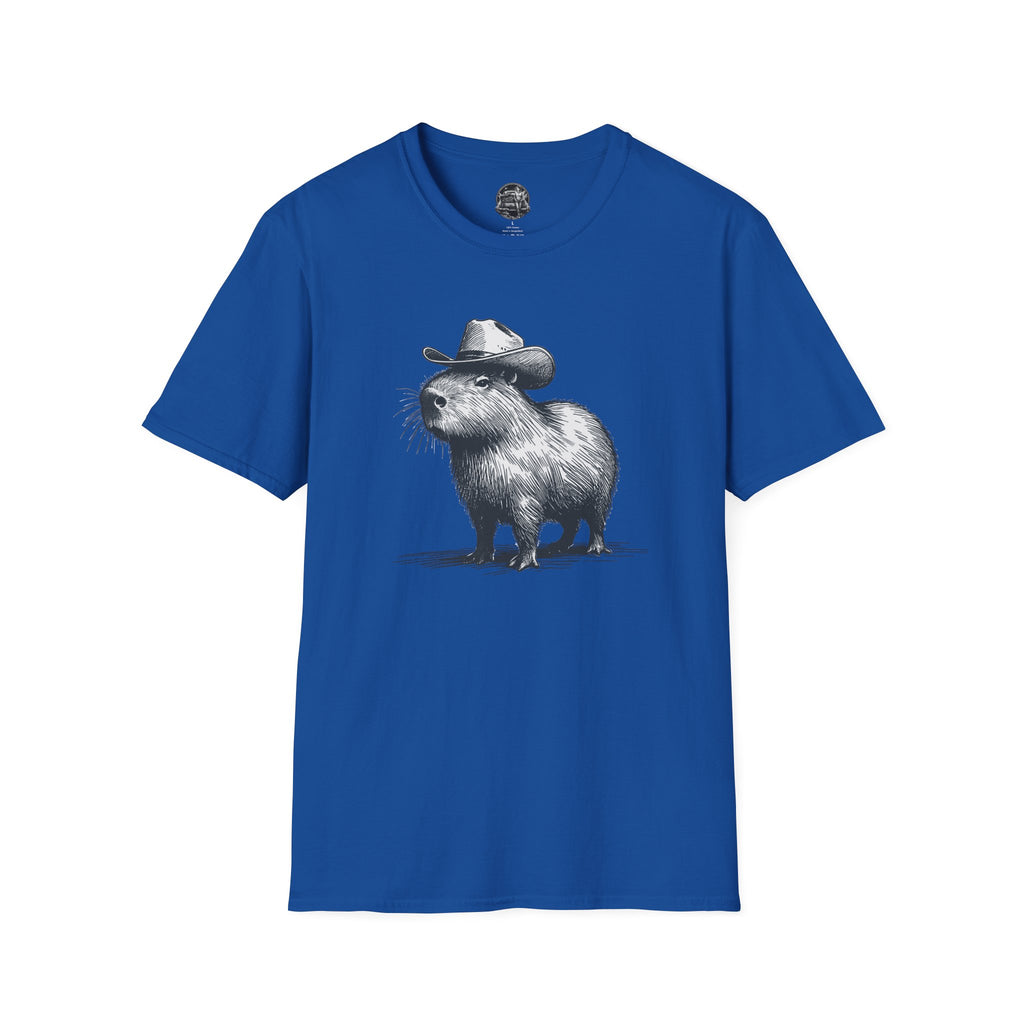 Cowboy Capybara T-Shirt — Cute Western Animal Graphic Tee