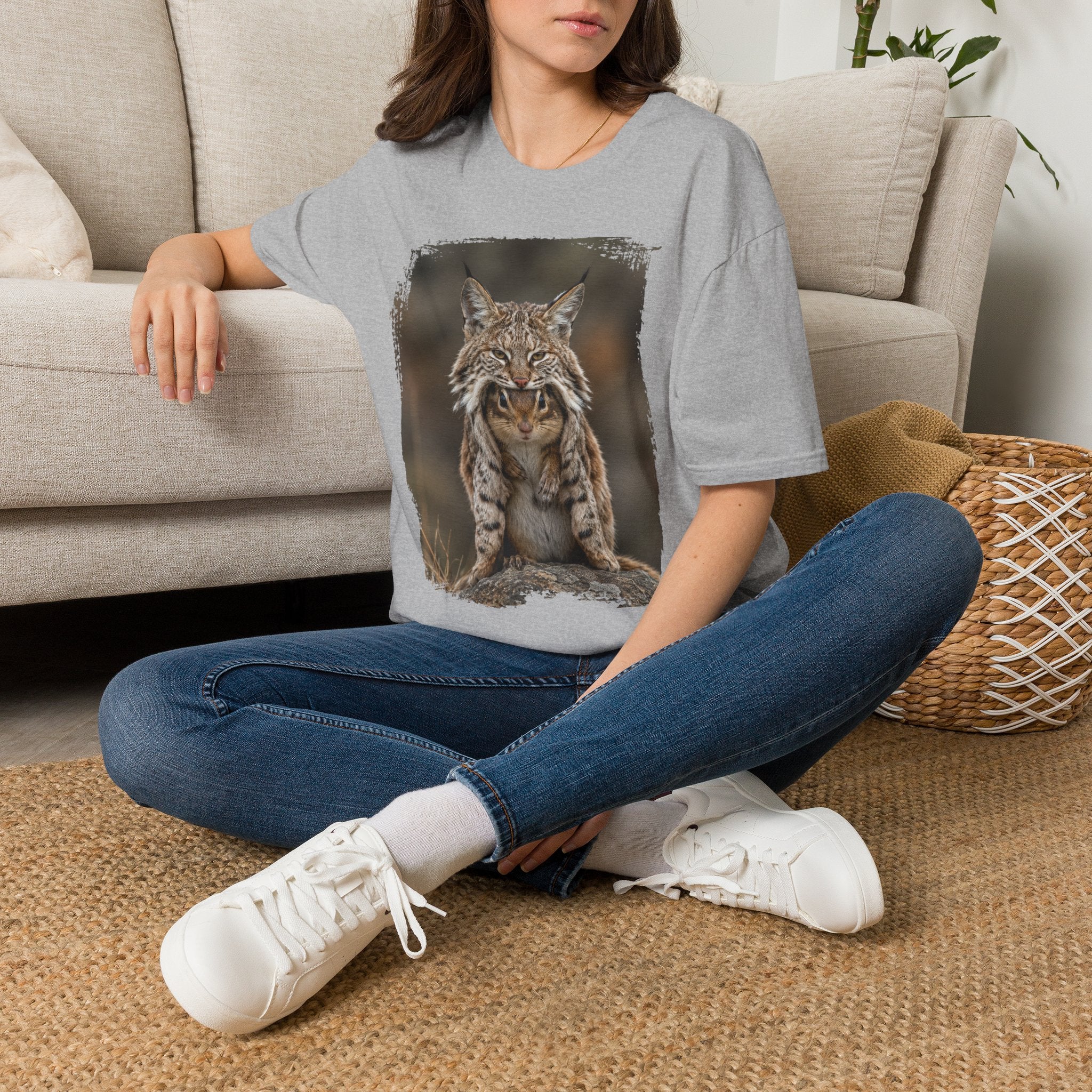 Lynx Portrait T-Shirt — Wild Cat Graphic Tee
