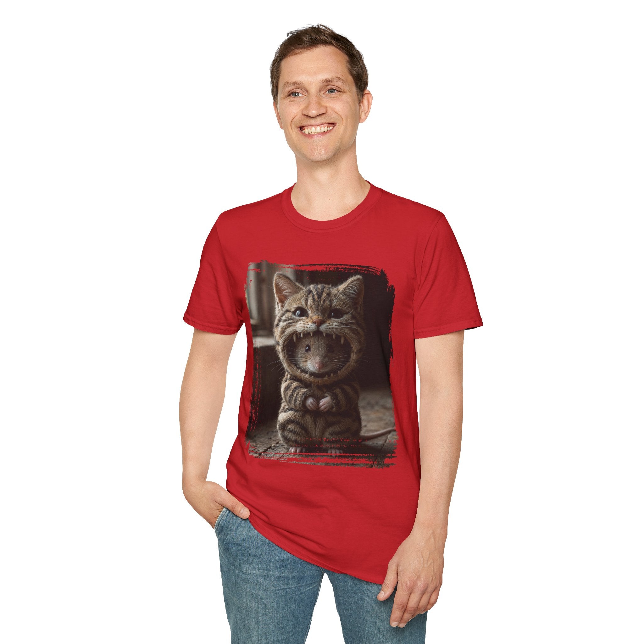 Cat Portrait T-Shirt — Cute Retro Tabby Face Print