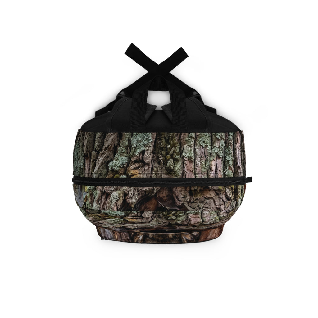 Owl in Tree Hollow Backpack — Forest Wildlife Print School Bag