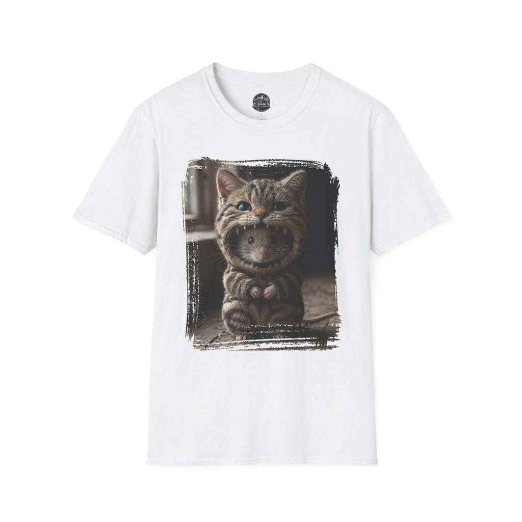 Cat Portrait T-Shirt — Cute Retro Tabby Face Print