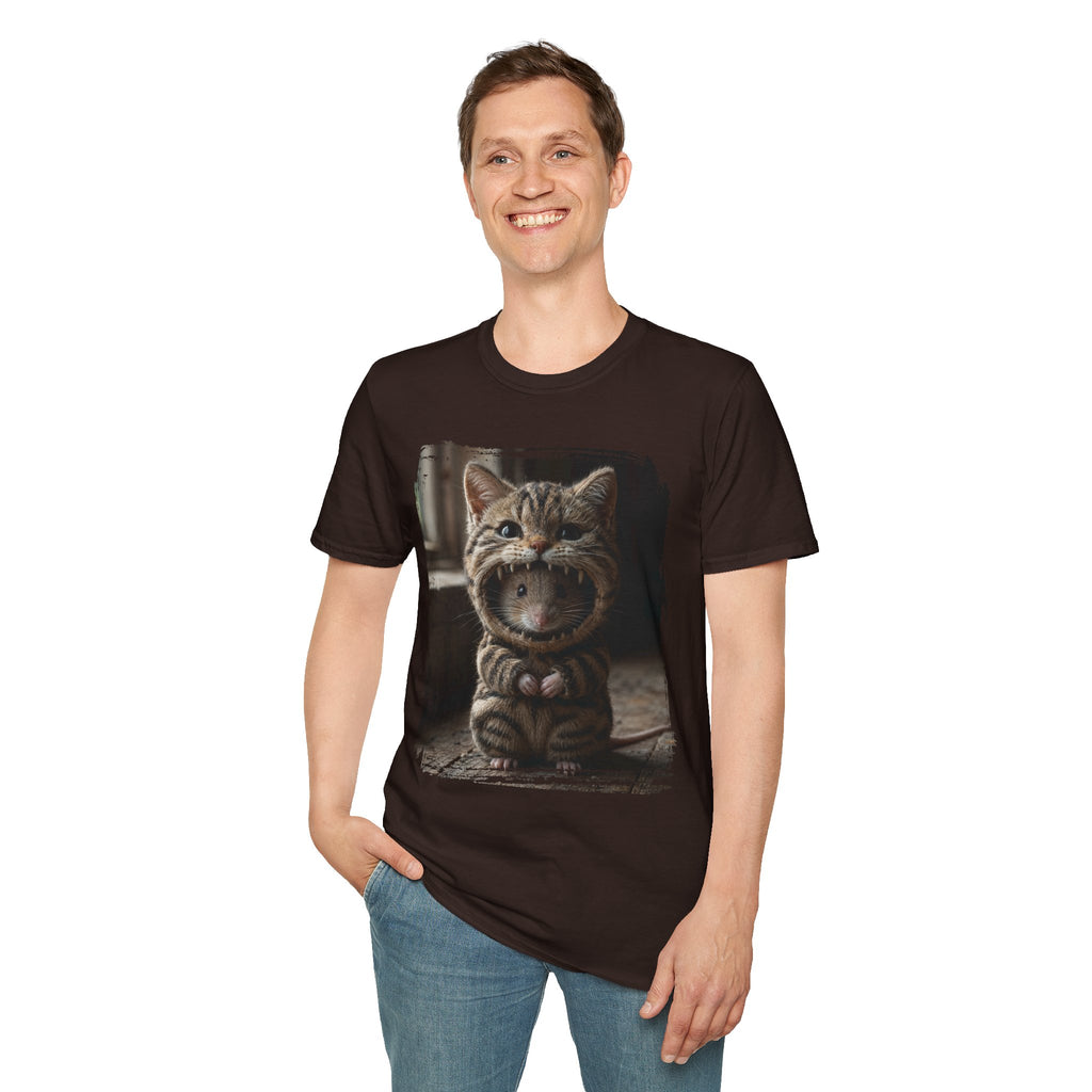Cat Portrait T-Shirt — Cute Retro Tabby Face Print