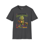 Funny Angry Turtle T-Shirt — “Wanna See Me Lose My Crayons? Do That Again…” — Teacher & Art Lover Tee