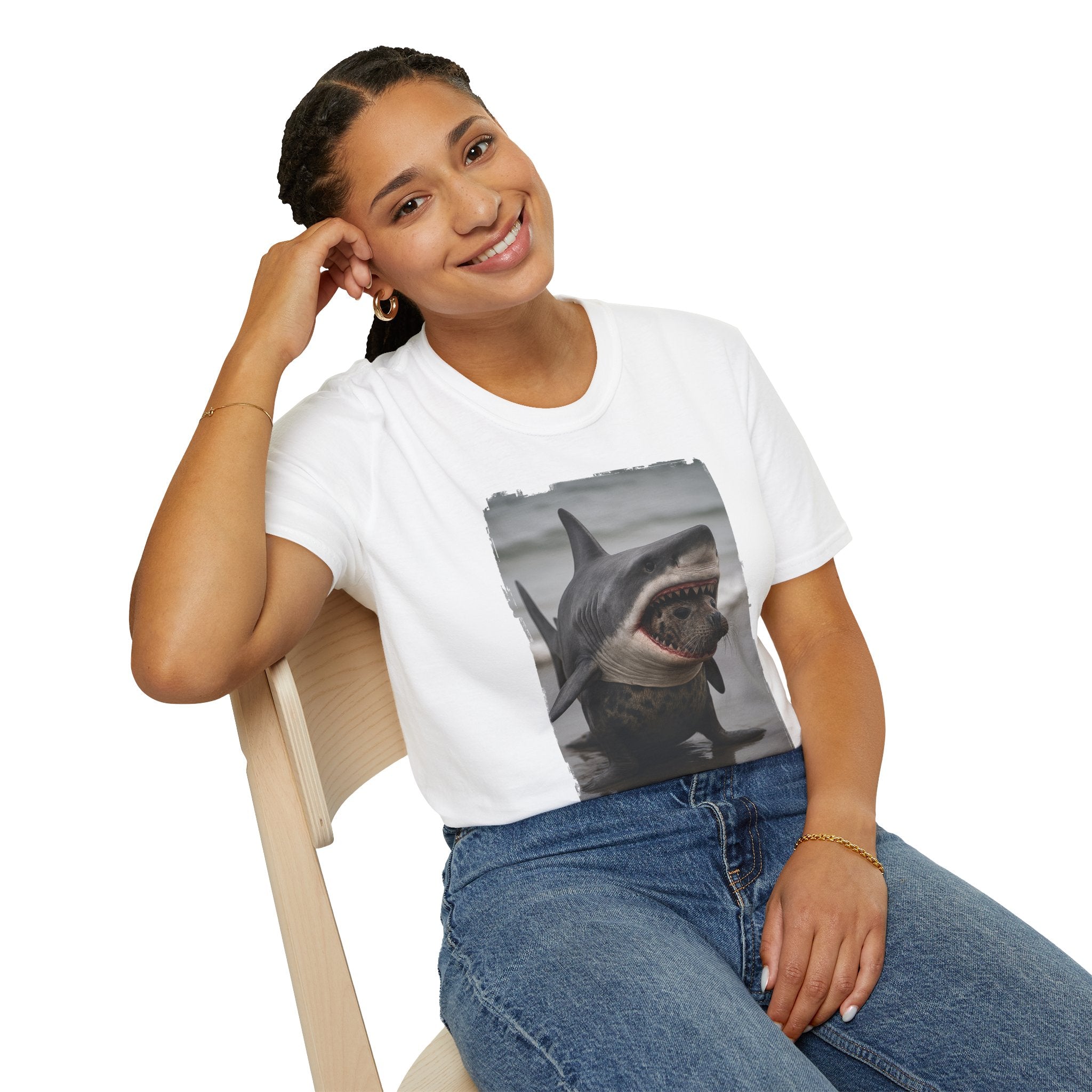 Seal in Shark’s Clothing | Funny Ocean Animal Graphic Tee | Quirky Marine Life Shirt | Creature Features Collection