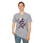 Cute Elephant on Bicycle T-Shirt — Whimsical Vintage Baby Elephant Graphic Tee