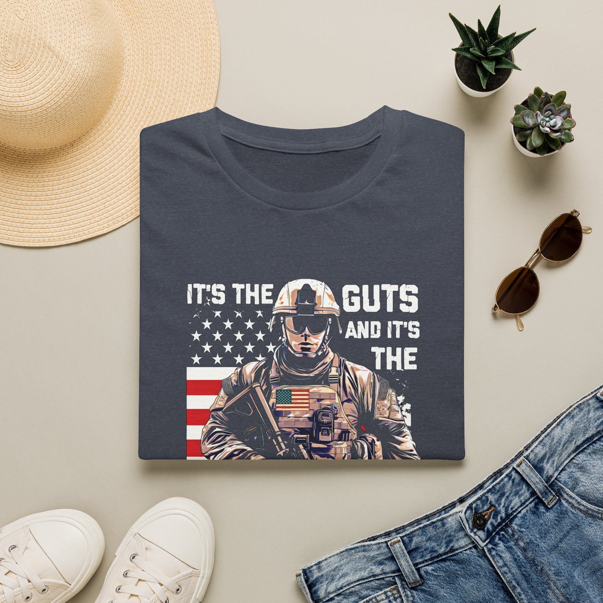 It's the Guts and It's the Glory T-Shirt — Motivational Graphic Tee