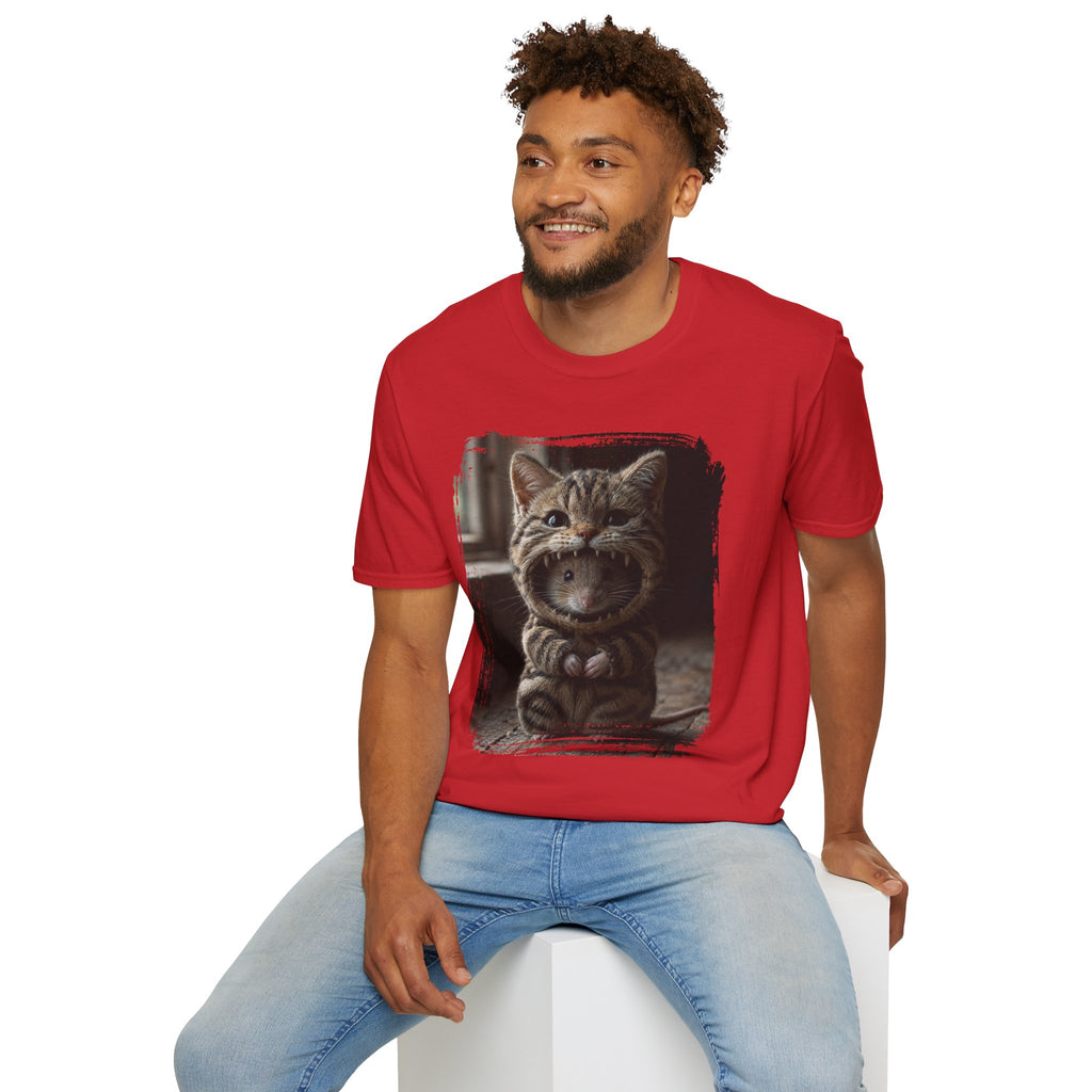 Cat Portrait T-Shirt — Cute Retro Tabby Face Print