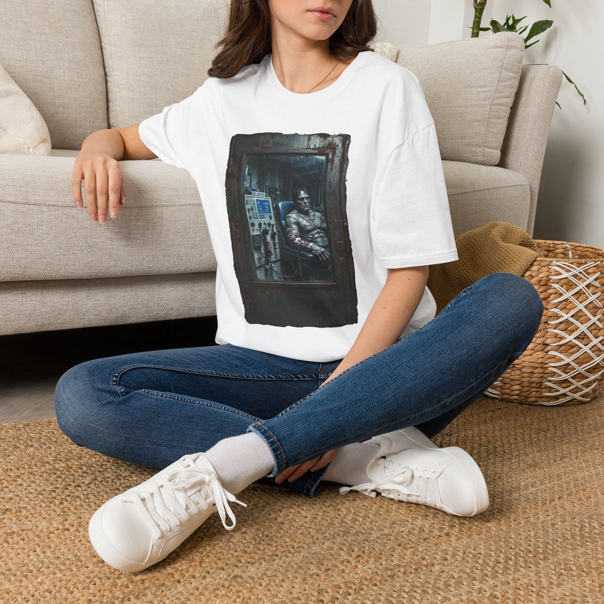The Patchwork Patient Horror T-Shirt | Spooky Dialysis Tech Halloween Shirt