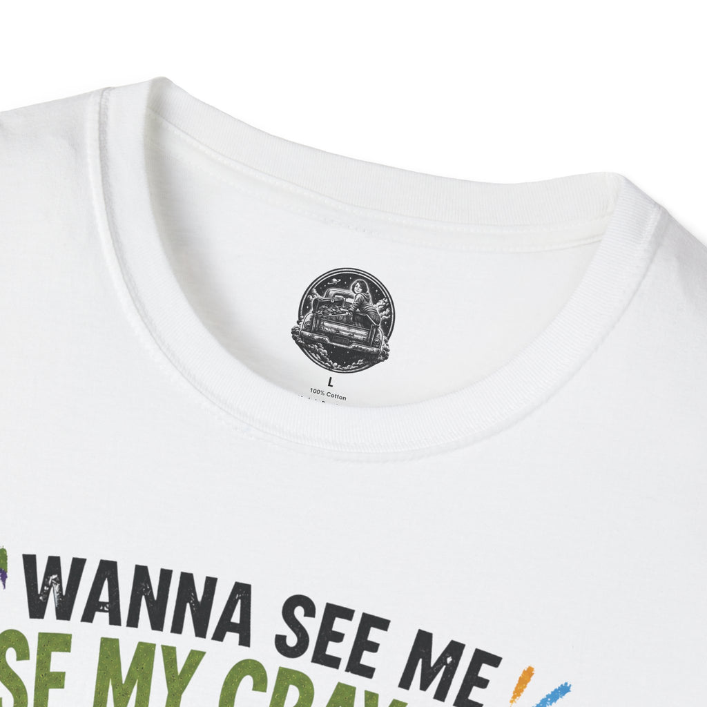 Funny Angry Turtle T-Shirt — “Wanna See Me Lose My Crayons? Do That Again…” — Teacher & Art Lover Tee