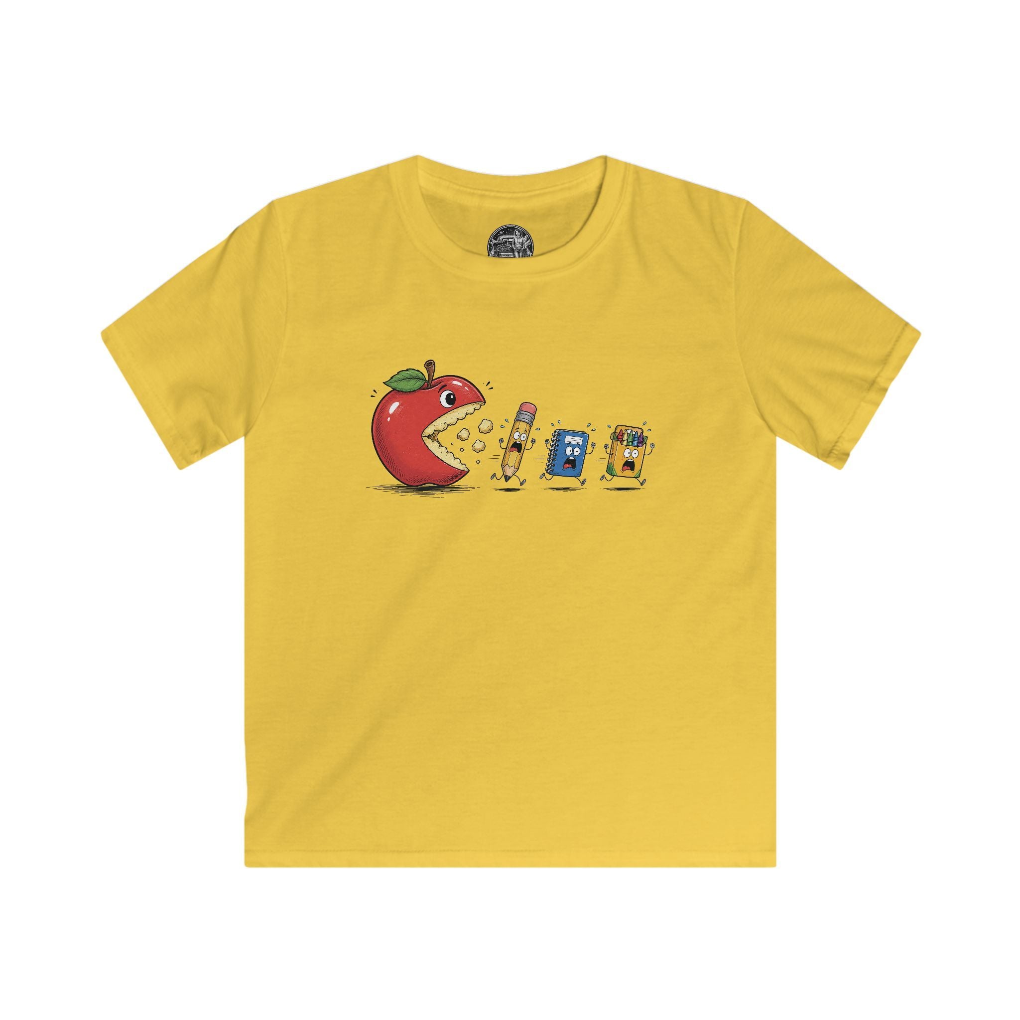 Kids Tee — Cute Apple & School Supplies Back-to-School Graphic