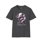 Cute Elephant on Bicycle T-Shirt — Whimsical Vintage Baby Elephant Graphic Tee