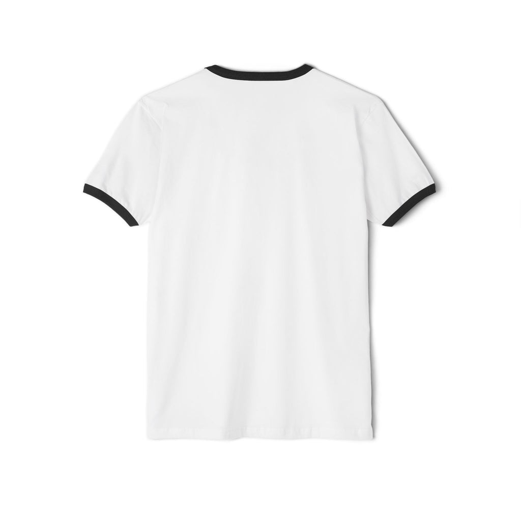 Retro Tech Ringer Tee — "Never Forget" Vinyl, Floppy Disk & Rotary Phone Graphic