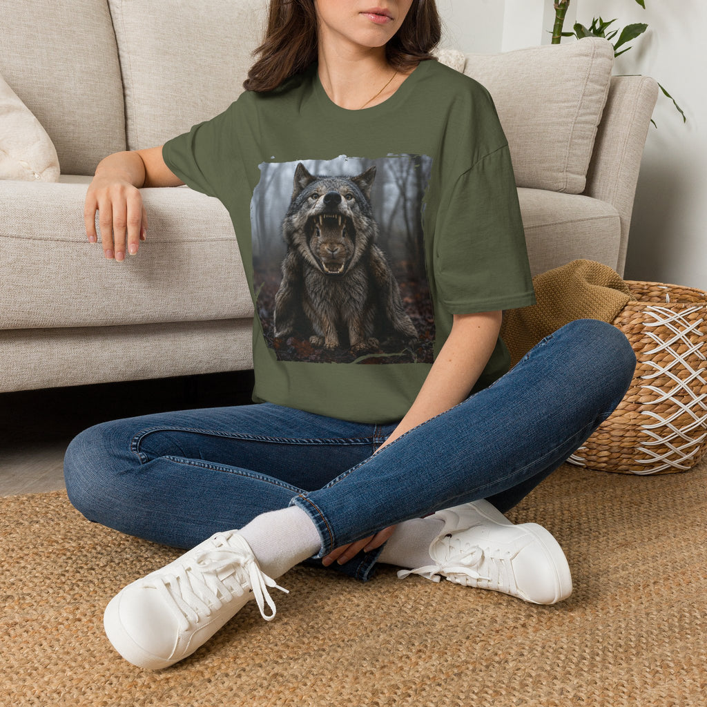 Wolf Roar T-Shirt — Fierce Forest Wildlife Graphic Tee