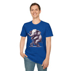Cute Elephant on Bicycle T-Shirt — Whimsical Vintage Baby Elephant Graphic Tee