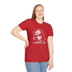 Grumpy Cat with Coffee T-Shirt — Moody Morning Cat Graphic Tee
