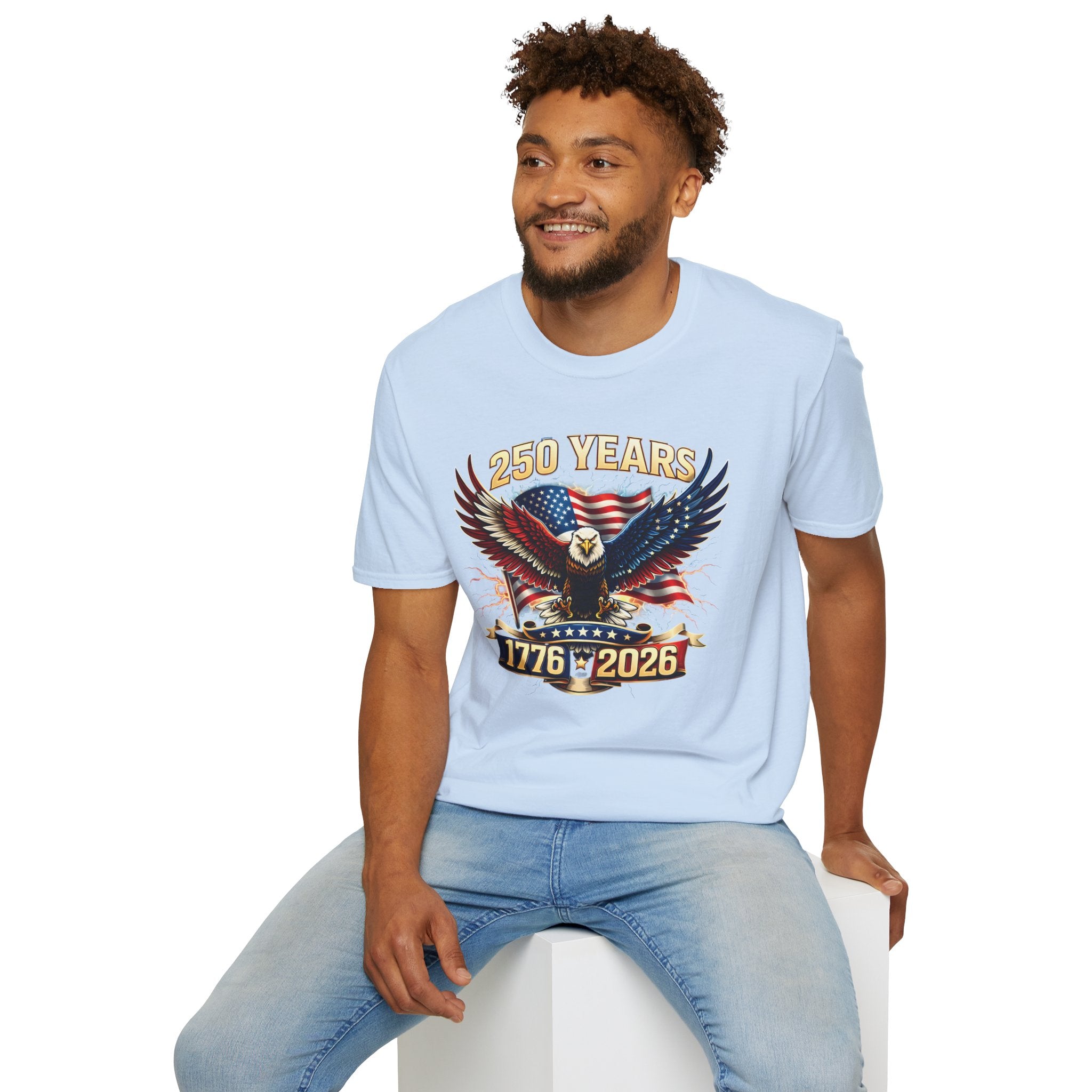 250 Years American Eagle T-Shirt — 1776–2026 Patriotic Anniversary Tee
