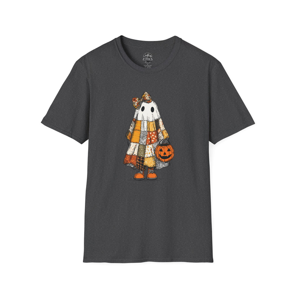 Ghost Softstyle T-Shirt with Patchwork Quilt Design