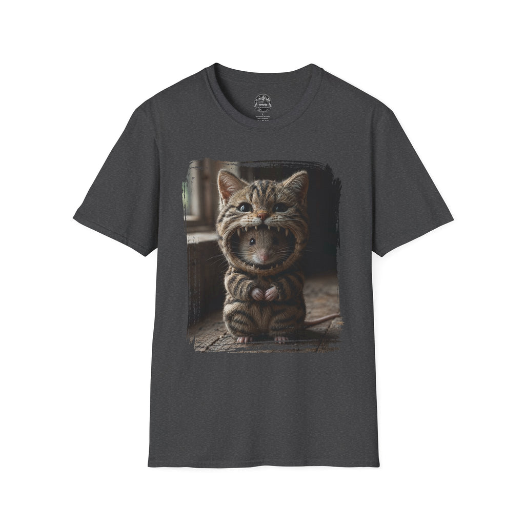Cat Portrait T-Shirt — Cute Retro Tabby Face Print