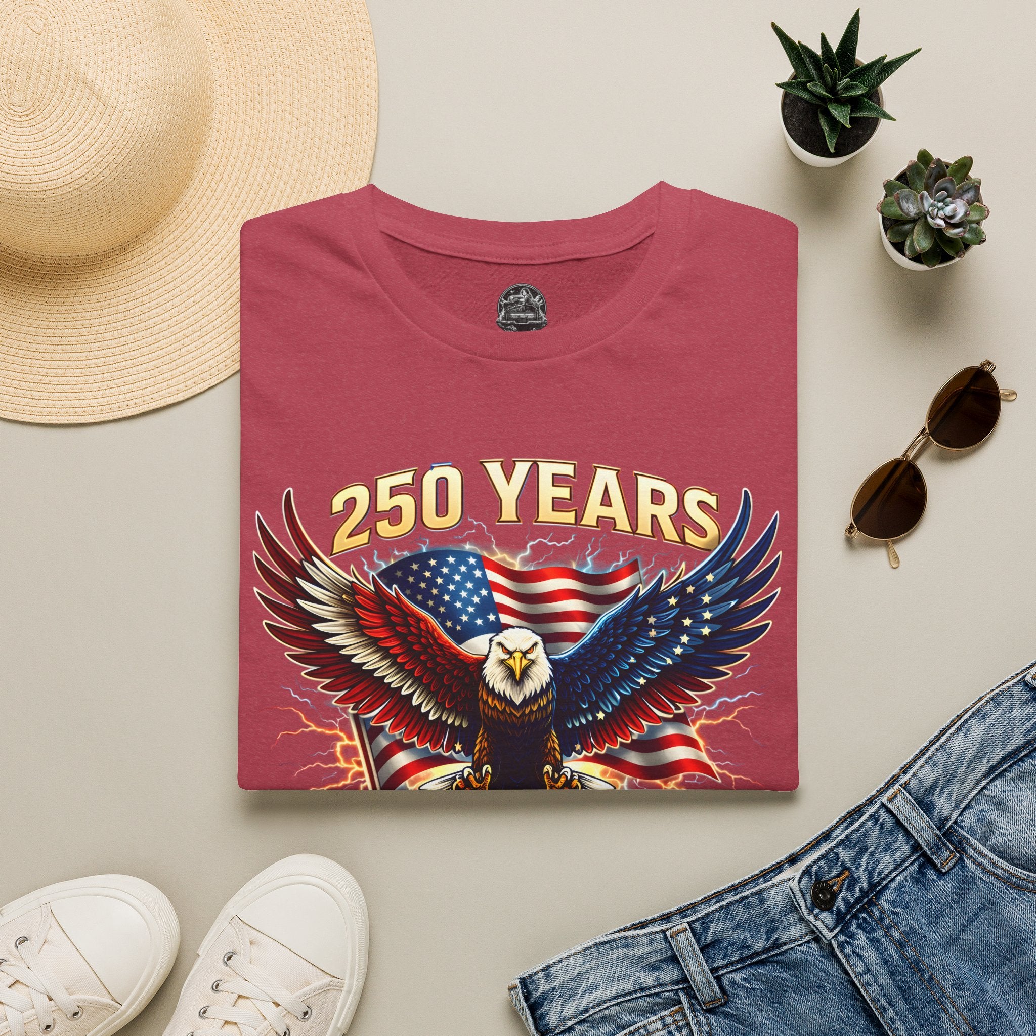 250 Years American Eagle T-Shirt — 1776–2026 Patriotic Anniversary Tee