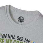 Funny Angry Turtle T-Shirt — “Wanna See Me Lose My Crayons? Do That Again…” — Teacher & Art Lover Tee