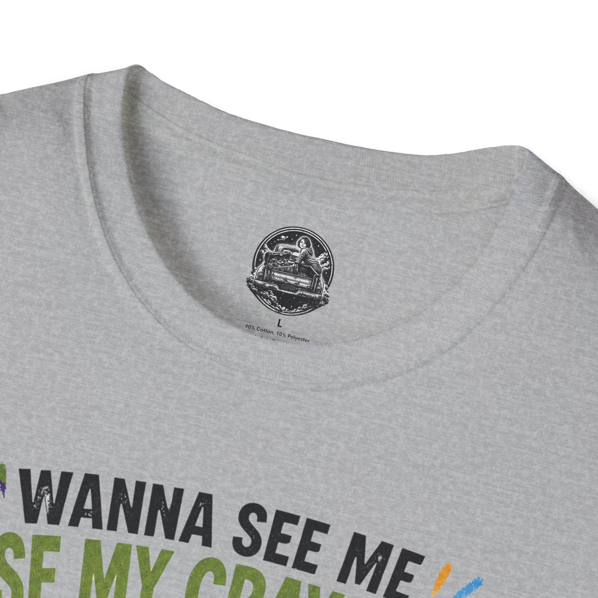 Funny Angry Turtle T-Shirt — “Wanna See Me Lose My Crayons? Do That Again…” — Teacher & Art Lover Tee