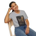 Horror Mummy Room Graphic T‑Shirt — Vintage Creepy Museum Scene Tee