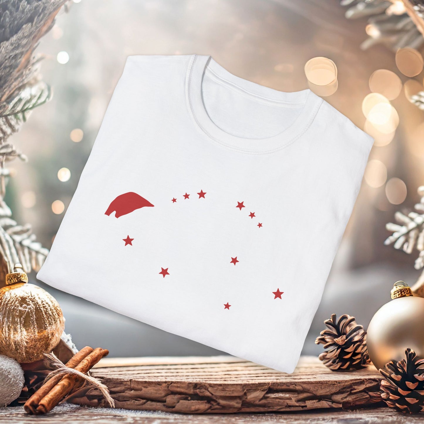 Christmas Crew Unisex T-Shirt | Making Memories Together and Santa Hat Design