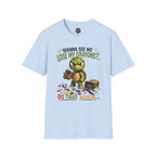 Funny Angry Turtle T-Shirt — “Wanna See Me Lose My Crayons? Do That Again…” — Teacher & Art Lover Tee