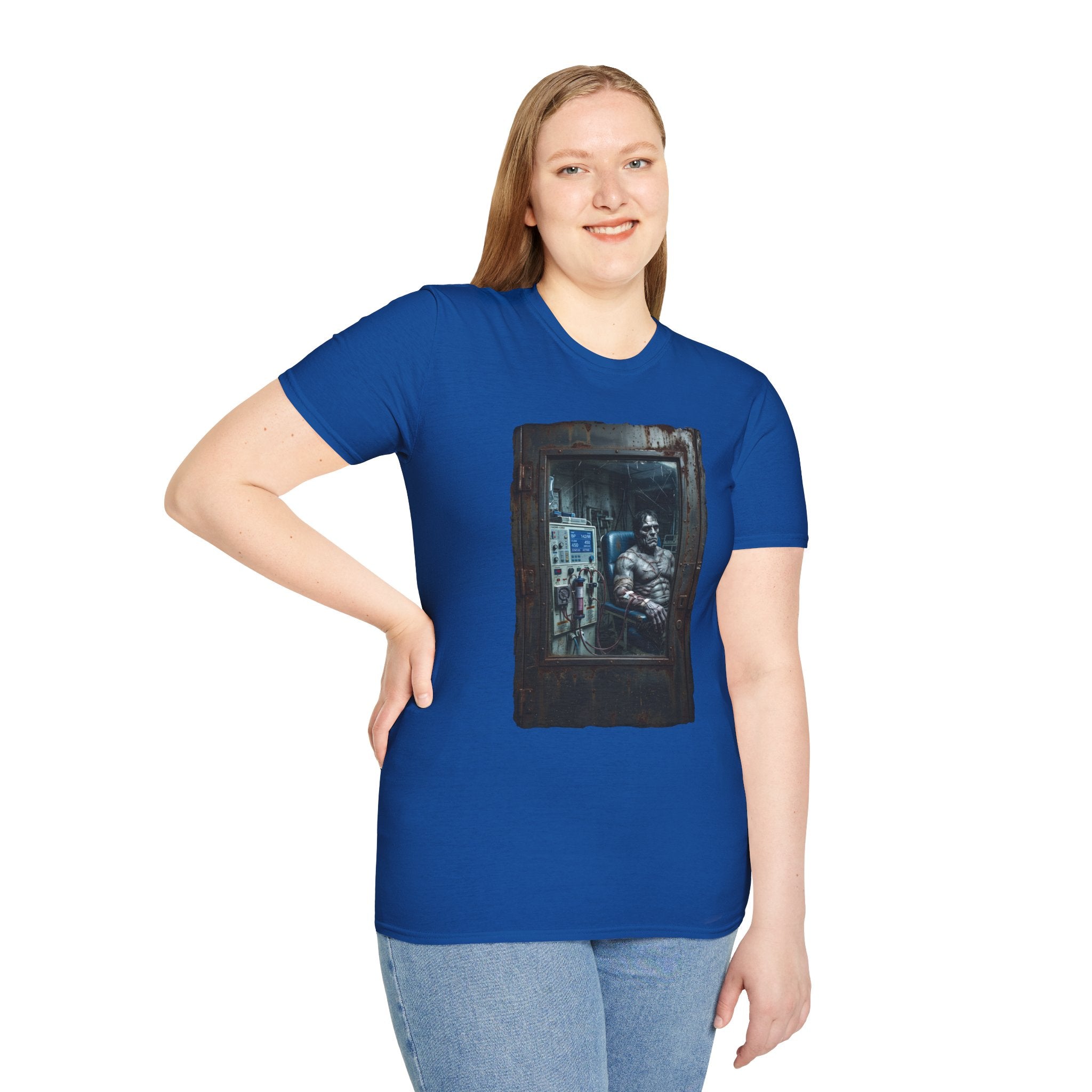 The Patchwork Patient Horror T-Shirt | Spooky Dialysis Tech Halloween Shirt