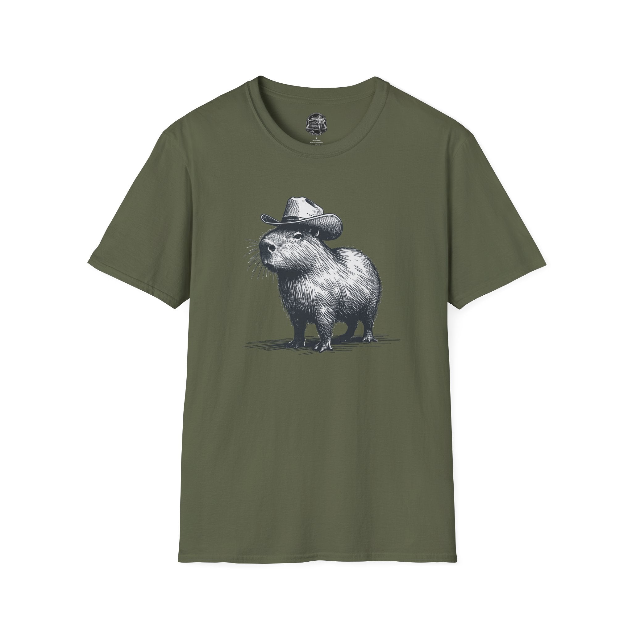 Cowboy Capybara T-Shirt — Cute Western Animal Graphic Tee