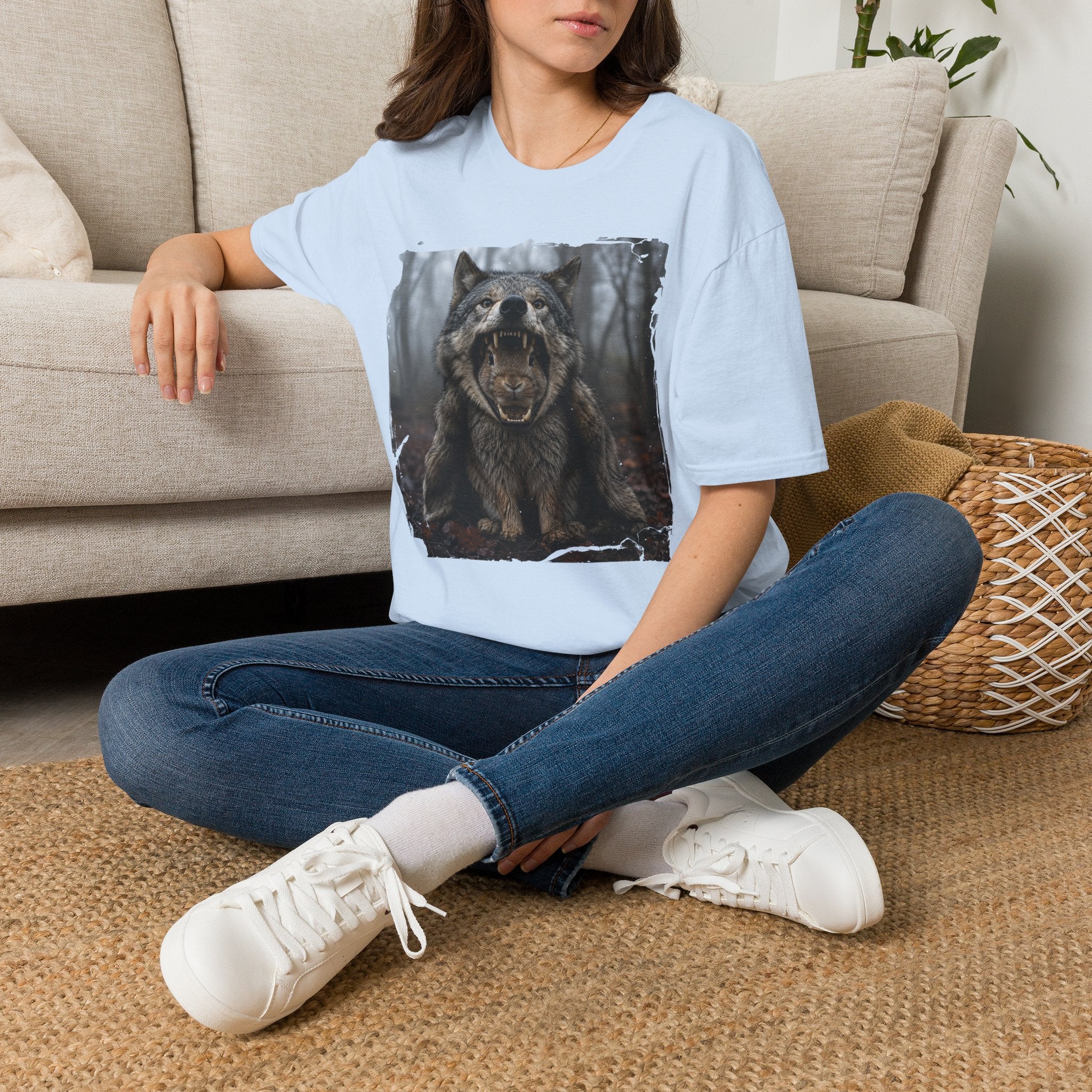 Wolf Roar T-Shirt — Fierce Forest Wildlife Graphic Tee