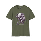 Cute Elephant on Bicycle T-Shirt — Whimsical Vintage Baby Elephant Graphic Tee