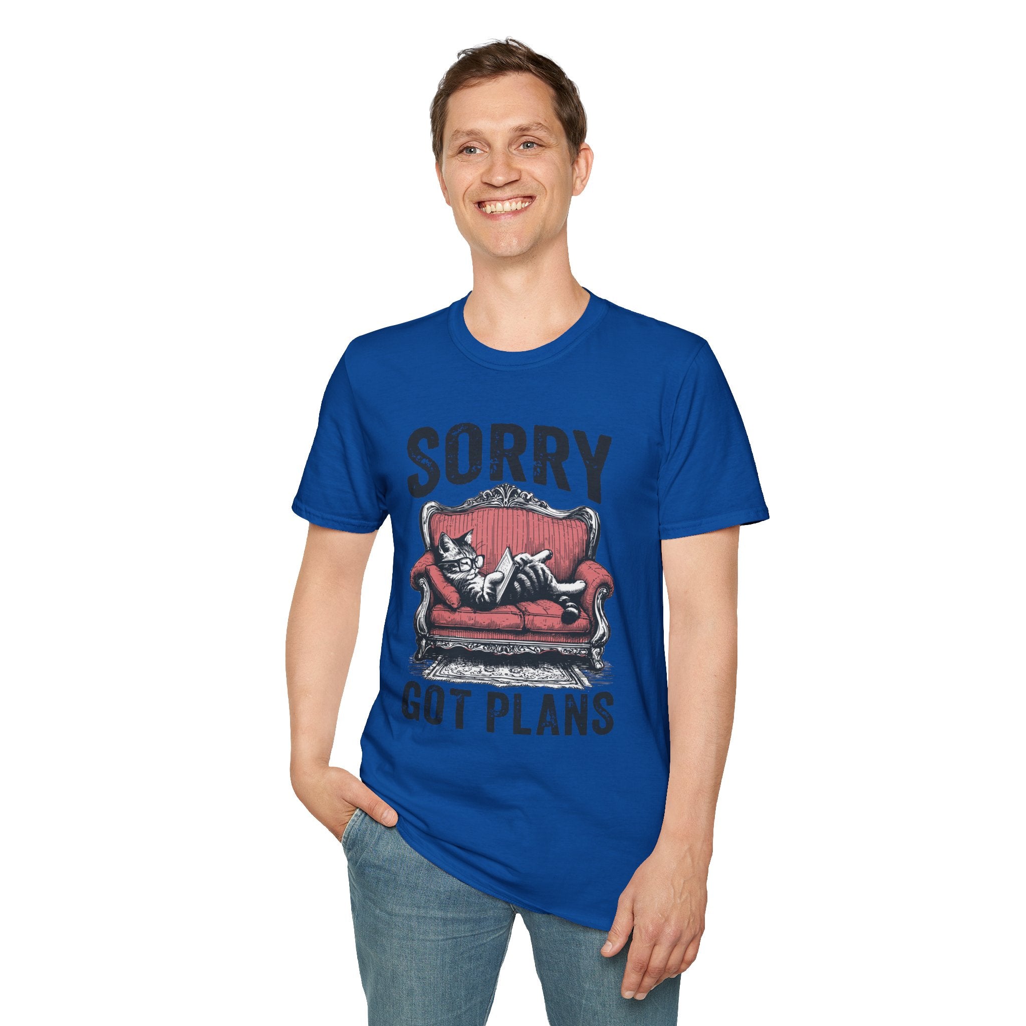 Sorry Got Plans T-Shirt — Lazy Cat Lounge Tee