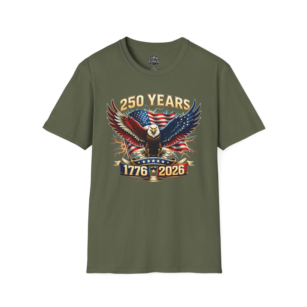 250 Years American Eagle T-Shirt — 1776–2026 Patriotic Anniversary Tee